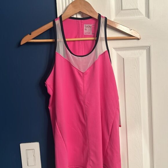 NWT Lucky in Love Santa Fe Glow Fly High Tie Back Tank - size XS - Picture 4 of 5